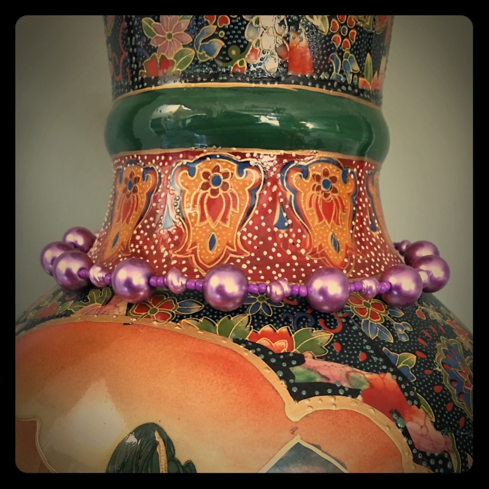 Magenta Bead Necklace